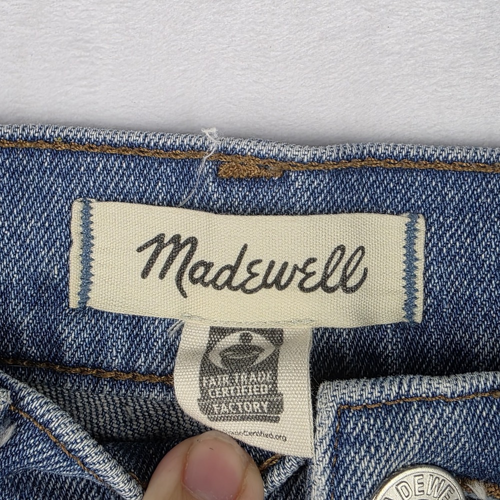 Madewell Jeans Womens Size 26P Petite 90s Straight Jean High Rise Blue Denim - Picture 4 of 11